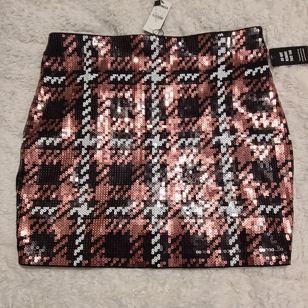 Express stretch sparkle skirt
